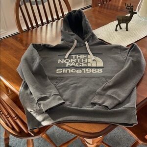 The North Face Men's washed charcoal Hoodie